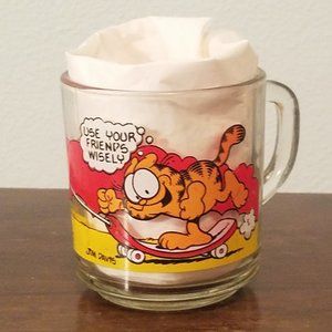 1978 McDonalds Anchor Hocking Garfield and Odie coffee cup